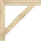Ekena Millwork Traditional Block Rough Sawn Bracket w/ Offset Brace, Douglas Fir, 6"W x 32"D x 32"H BKT0604X32X32TRA05RDF - alternate 4